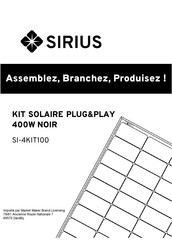 Sirius SI-4KIT100 Mode D'emploi