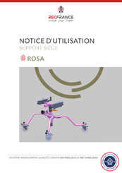 RECFRANCE ROSA Notice D'utilisation