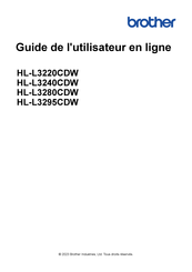 Brother HL-L3240CDW Guide De L'utilisateur En Ligne
