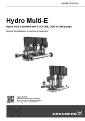 Grundfos Hydro Multi-E Notice D'installation Et De Fonctionnement