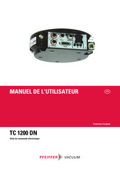 Pfeiffer Vacuum TC 1200 DN Manuel De L'utilisateur