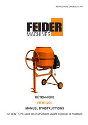FEIDER Machines FBTE120L Manuel D'instructions