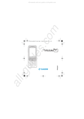 Sagem MY MOBILE TV Mode D'emploi