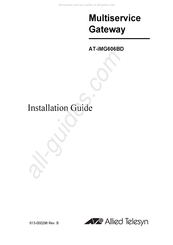 Allied Telesis AT-iMG606BD Guide D'installation