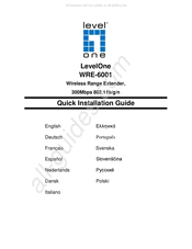 LevelOne WRE-6001 Guide D'installation Rapide