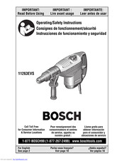 Bosch 11263EVS Consignes De Fonctionnement/Sécurité