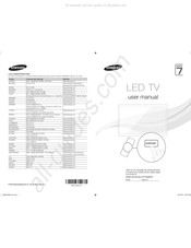 Samsung UE40ES7000 Mode D'emploi