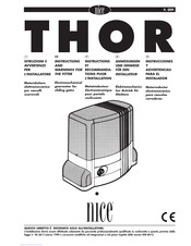Nice THOR Serie Manuel D'instructions