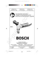 Bosch 1533A Consignes De Fonctionnement/Sécurité