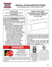 Empire Comfort Systems DVCTL60CFP95N Instructions D'installation