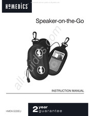 HoMedics Speaker-on-the-Go Manuel D'instructions