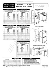 Amana AEW3530DDW Instructions D'installation