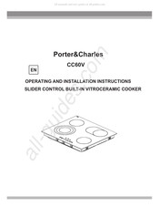 Porter&Charles CC60V Instructions D'installation