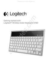 Logitech K760 Mode D'emploi