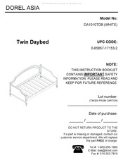 Dorel Twin Daybed Instructions De Montage