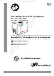 Ingersoll Rand UP6 10 Installation, Exploitation Et Maintenance