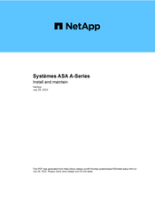 NetApp ASA A900 Mode D'emploi