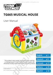 THINK GIZMOS TG665 MUSICAL HOUSE Manuel De L'utilisateur