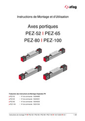Afag PEZ-100 Instructions De Montage Et D'utilisation