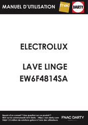 Electrolux EW6F4814SA Notice D'utilisation