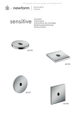 newform sensitive 66705 Instructions De Montage