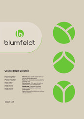 Blumfeldt Cosmic Beam Ceramic Mode D'emploi