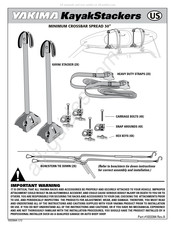 Yakima KayakStackers Mode D'emploi