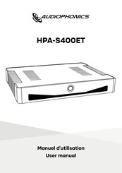 AUDIOPHONICS HPA-S400ET Manuel D'utilisation