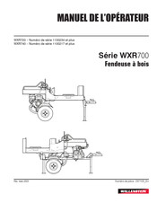 Wallenstein WXR700 Serie Manuel De L'opérateur