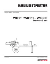 Wallenstein WX520 Manuel De L'opérateur