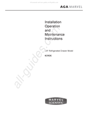 AGA MARVEL 6CRDE Instructions D'installation, D'utilisation Et D'entretien