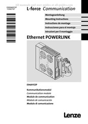 Lenze Ethernet POWERLINK E94AYCEP Mode D'emploi
