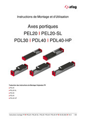Afag PDL40 Instructions De Montage Et D'utilisation