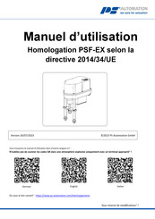 PS Automation PSF-EX Manuel D'utilisation