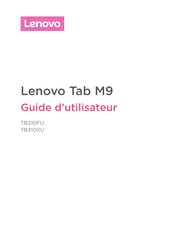 Lenovo TB310XU Guide D'utilisateur