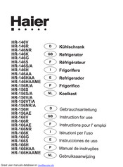 Haier HR-156AE Instructions Pour L'emploi