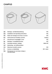 KWC CAMPUS CMPX597 Notice De Montage Et De Mise En Service