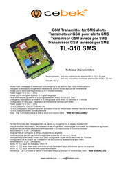 CEBEK TL-310 SMS Mode D'emploi