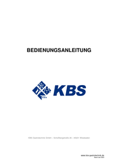 KBS EBE9 Serie Instructions Pour Installation, D'emploi Et Entretien