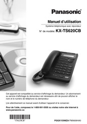 Panasonic KX-TS620CB Manuel D'utilisation