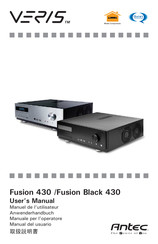 Antec VERIS Fusion Black 430 Manuel De L'utilisateur