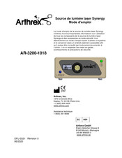 Arthrex Synergy AR-3200-1018 Mode D'emploi