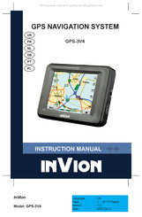 Invion GPS-3V4 Manuel D'utilisation