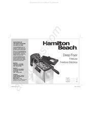 Hamilton Beach DF10 Mode D'emploi