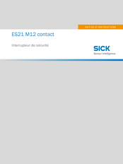 SICK ES21 M12 contact Notice D'instructions