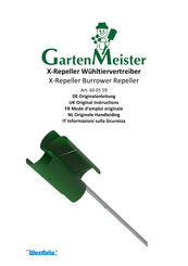 Westfalia Gartenmeister 60 05 59 Mode D'emploi Originale