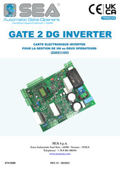 Sea GATE 2 DG INVERTER Mode D'emploi