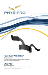 Physipro FOOT RESTRAINT STRAP Manuel D'utilisation