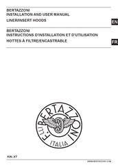 Bertazzoni KIN36XT Instructions D'installation Et D'utilisation