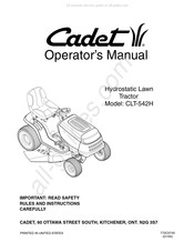 Cadet CLT-542H Manuel De L'opérateur